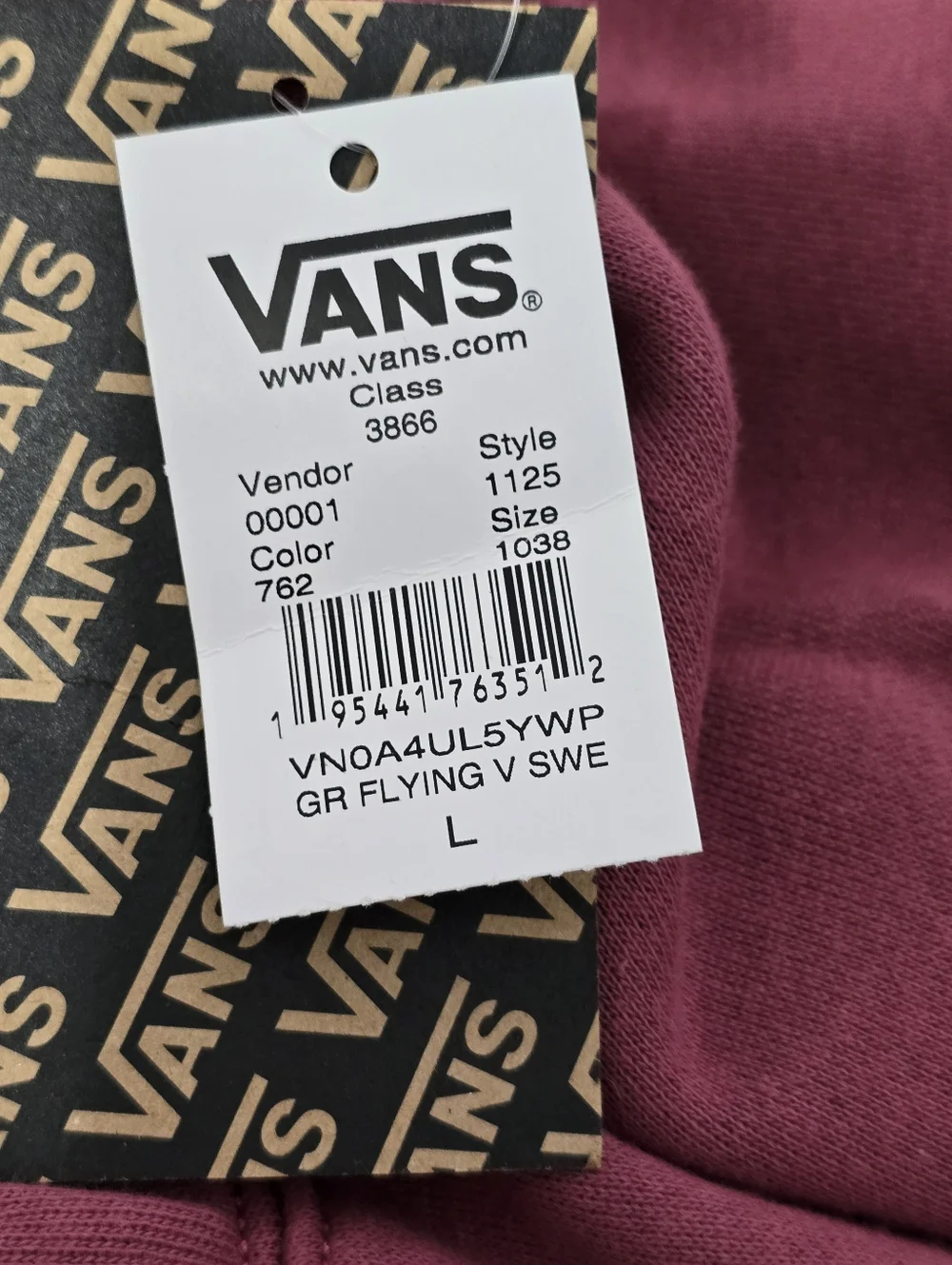 Vans Pink Black Kids Flying V Graphic Joggers Size Large